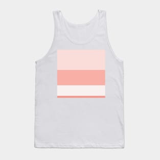 A marvelous unity of Very Light Pink, Pale Pink, Melon and Peachy Pink stripes. Tank Top